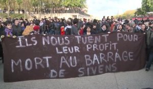 Paris: manifestation sauvage en mémoire de Rémi Fraisse