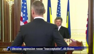 Ukraine: agression russe "inacceptable", dit Biden