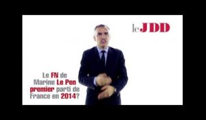 Jeudy Politique : Le FN de Marine Le Pen, premier parti de France en 2014?
