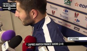 France - Suede (2-0) la réaction d'André Pierre Gignac