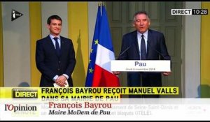 Manuel Valls provoque François Hollande chez François Bayrou