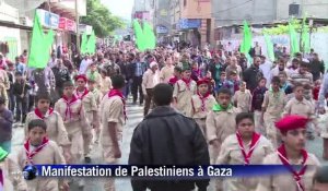 Gaza: manifestation contre la fermeture d'Al-Aqsa