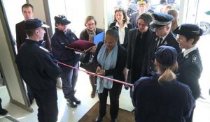 Taubira inaugure un bâtiment de la prison de Fleury-Mérogis