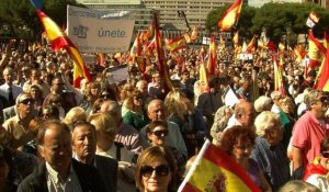Les victimes de l'ETA manifestent à Madrid