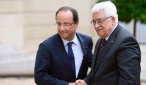 François Hollande poursuit sa visite du côté palestinien