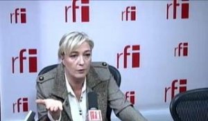 France-Paris - Marine Le Pen - Candidate à l'élection présidentielle de 2012, présidente du Front national (FN)