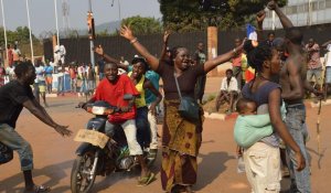 Scènes de liesse à Bangui après la démission de Michel Djotodia