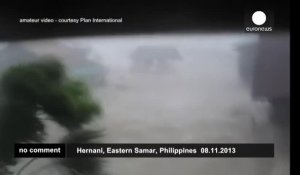 Haiyan: vidéo amateur saisissant sur la marée de tempête