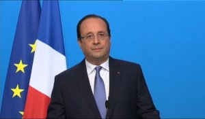 Hollande : "Vu l'urgence, j'ai décidé d'agir immédiatement en Centrafrique"