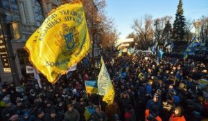 VIDÉO : au coeur du quartier général de l'opposition à Kiev