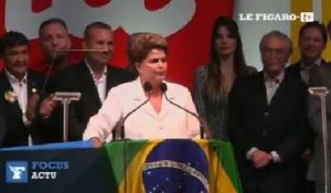 Brésil : la présidente Dilma Rousseff réélue de justesse