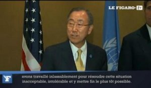 Ban Ki-moon se dit "choqué et consterné" par l'école bombardée à Gaza