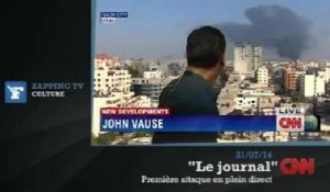 Zapping TV : Un journaliste de CNN surpris par deux explosions en plein direct