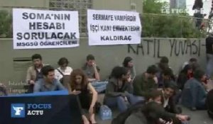 Drame minier : manifestation devant le siège de la société à Istanbul