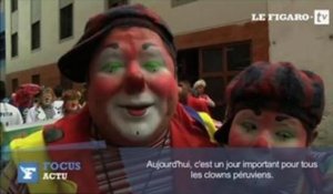 Pérou : des centaines de clowns fêtent leur journée nationale
