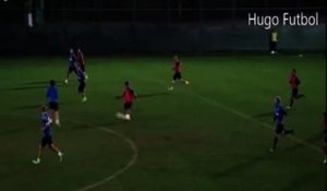 Football: Le joli lob du Brésilien Hulk