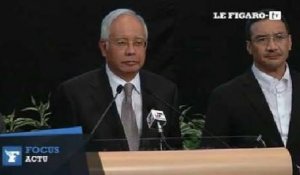 Le premier ministre malaisien annonce le crash du vol MH370