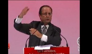 Hollande appelle à l'unité à gauche après les primaires.mov