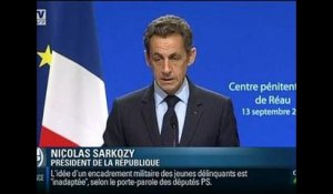 Sarkozy s'attaque à la délinquance des mineurs