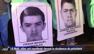 Etudiants disparus au Mexique: manifestation devant la résidence du président Pena Nieto
