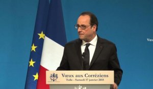 Hollande célèbre l'unité de la "communauté nationale" à Tulle