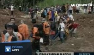 Glissement terrain : les recherches se poursuivent, le bilan grimpe en Indonésie