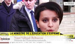 TextO' : Najat Vallaud-Belkacem : "L'équipe de l'établissement scolaire a bien réagi."