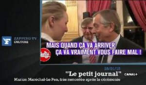 Zapping TV : le coup de gueule de Marion Maréchal-Le Pen devant les caméras du "Petit Journal"