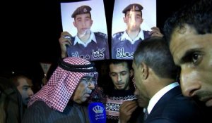 Jordanie: manifestation pour la libération du pilote otage