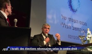 Lapid: Israël a besoin d'élections 'aussi vite que possible"