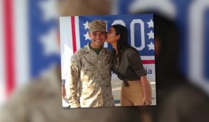 Kim Kardashian rend visite aux troupes américaines à bord de l'USS San Diego
