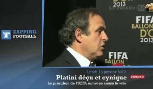 Ballon d'Or: Platini "très déçu" pour Ribéry et critique envers le vote