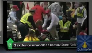 Top Média : Deux explosions mortelles au marathon de Boston