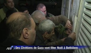 Des Chrétiens de Gaza partent fêter Noël à Bethléem