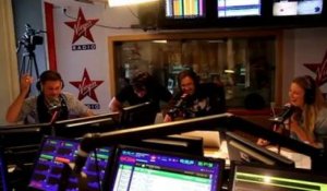 Florian Gazan et Émilie Picchereddu en interview avec Lionel Durel dans les studios de Virgin Radio