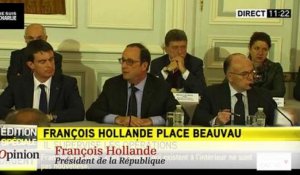 Marche républicaine : François Hollande au-dessus de la mêlée