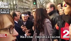 Marche républicaine - François Hollande rencontre Patrick Pelloux - Dimanche 12 janvier 2015