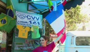 Coupe du Monde: les bleus sont très populaires à Ribeirao Preto