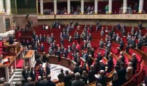 La minute de silence pour Jacques Barrot à l'Assemblée nationale