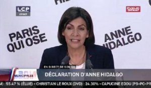 Municipales: "c'est la victoire du respect des Parisiens", selon Hidalgo
