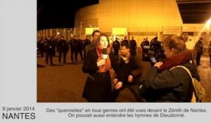 Dieudonné à Nantes: les spectateurs manifestent leur mécontentement devant le Zénith