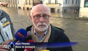 Plusieurs communes bretonnes sont partiellement inondées