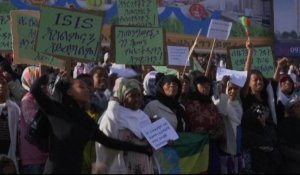Vidéo : à Addis-Abeba, des milliers d'Éthiopiens défilent contre l'EI