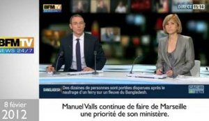 Marseille: à chaque visite, le refrain sécuritaire de Manuel Valls