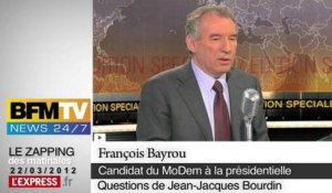Pour Le Pen, "Bayrou n'est pas un homme courageux"