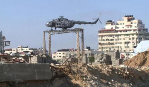 A Gaza, l'hélicoptère d'Arafat trône de nouveau dans les airs