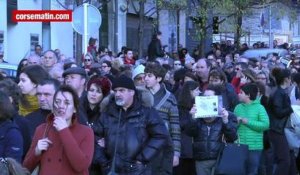Rassemblement Charlie Hebdo à Bastia : 7000 personnes réunies sur la place St-Nicolas
