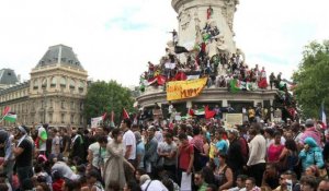 Malgré l'interdiction, rassemblement pro-Gaza à Paris