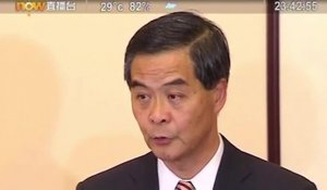 Hong Kong: le chef de l'exécutif refuse de démissionner