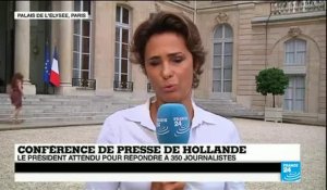 François Hollande face à la presse